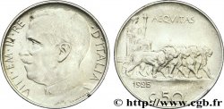 ITALY 50 Centesimi Victor Emmanuel III en uniforme / allégorie de l’Italie et 4 lions 1925 Rome - R