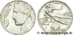 ITALIA 20 Centesimi Italie / allégorie de la Liberté 1913 Rome - R