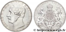 GERMANIA - HANNOVER 1 Vereinsthaler Georges V roi de Hanovre / armes couronnées encadré par un lion et une licorne 1866