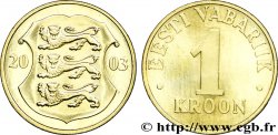 ESTONIA 1 Kroon emblème aux 3 lions 2003