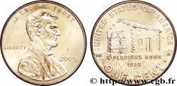 ESTADOS UNIDOS DE AMÉRICA 1 Cent Lincoln / la cabane en rondins 2009 Philadelphie SC