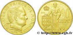 MONACO 20 Centimes Rainier III 1978 Paris
