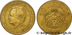MONACO 10 Francs Rainier III / écu et monogramme couronnés 1979 Paris
