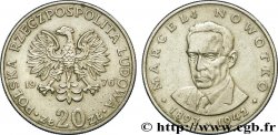POLONIA 20 Zlotych aigle / Marceli Nowotko 1976 Varsovie