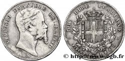 ITALIE 2 Lire Victor Emmanuel II / armes de Savoie 1860 Florence