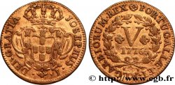 PORTUGAL 5 Réis frappe au nom de Joseph Ier (José) 1776