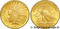 UNITED STATES OF AMERICA 10 Dollars or Indian Head , 2e type 1913 Philadelphie