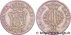SPANIEN - KATALONIEN 2 Quartos frappe au nom de Ferdinand VII / écu de Catalogne 1813 Palma de Mallorca