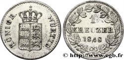 ALEMANIA - WURTEMBERG 1 Kreuzer Royaume du Würtemberg 1848 Stuttgart