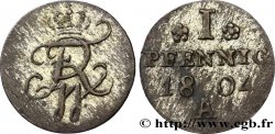 ALLEMAGNE - PRUSSE 1 Pfennig Royaume de Prusse, monogramme de Frédéric Guillaume 1804 Berlin