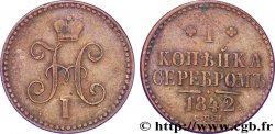 RUSIA 1 Kopeck monograme Nicolas Ier 1842 Saint-Petersbourg