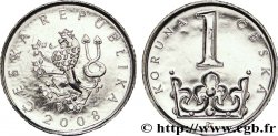 REPúBLICA CHECA 1 Koruna lion tchèque / couronne de St Wenceslas 2008 Jablonec nad Nisou