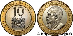 KENIA 10 ShillingsPrésident Mzee Jomo Kenyatta 2005