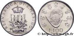 SAINT-MARIN 100 Lire armes / casque et écus 1979  SPL