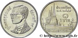 THAILAND 1 Baht roi Rama IX Bhumipol / temple BE 2549 2006