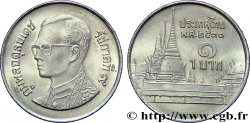 THAÏLANDE 1 Baht roi Bhumipol Adulyadej Rama IX / palais BE 2531 1988  SPL