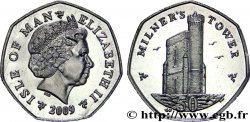 ISOLA DI MAN 50 Pence Elisabeth II / tour Milner’s à Port Erin 2009