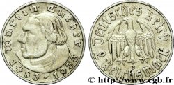 GERMANY 2 Reichsmark Martin Luther / aigle 1933 Hambourg - J