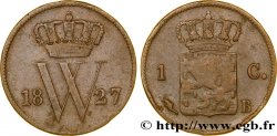 PAíSES BAJOS 1 Cent  emblème monogramme de Guillaume Ier 1827 Bruxelles