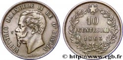 ITALIE 10 Centesimi Royaume d’Italie Victor Emmanuel II 1863