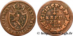 DEUTSCHLAND - NASSAU 1/4 Kreuzer Grand-Duché de Nassau 1819