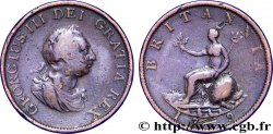 REINO UNIDO 1/2 Penny Georges III tête laurée / Britannia 1799 Soho