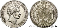 GERMANY - BRUNSWICK 2 Thaler Guillaume duc de Brunswick et Lunenbourg / armes 1854