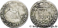 GERMANY - BRANDENBURG 1/4 Thaler Georges Guillaume en manteau d’hermine / armes 1623 Konigsberg