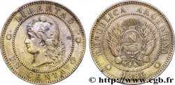 ARGENTINE 1 Centavo emblème / “Liberté” 1886  TTB