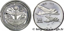 MARSHALLINSELN 50 Dollars avions de la seconde guerre mondiale : armes / Heinkel He 111 1991 Sunshine Mining Mint - S