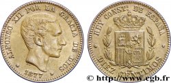 ESPAGNE 10 Centimos Alphonse XII 1877 Oeschger Mesdach & CO