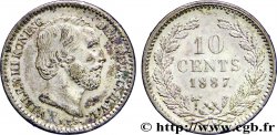 PAESI BASSI 10 Cents Guillaume III 1887 Utrecht