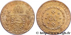 BRASIL 80 Reis Pierre II (Pedro) 1831 Rio de Janeiro