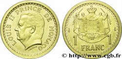 MONACO Essai de 1 Franc Bronze-aluminium Louis II N.D. Paris