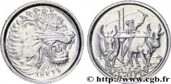 ÉTHIOPIE 1 Cent lion / scène de labour EE 1996 2000  SUP