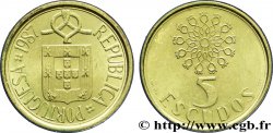 PORTOGALLO 5 Escudos emblème 1987