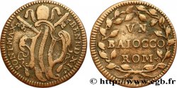 VATICAN AND PAPAL STATES 1 Baiocco armes du vatican frappée au nom de Benoît XIV (1700-1756) N.D. Rome