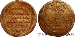 VATICAN AND PAPAL STATES 1 Quattrino frappe au nom de Pie VII an II 1802 Rome
