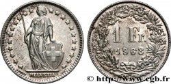 SUISSE 1 Franc Helvetia 1963 Berne SUP