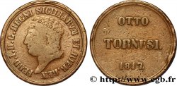 ITALIE - ROYAUME DES DEUX-SICILES 8 Tornesi Ferdinand Ier, roi de Naples et Sicile 1817