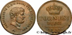 ITALIEN - KÖNIGREICH BEIDER SIZILIEN 10 Tornesi Ferdinand II, roi de Naples et Sicile 1855 