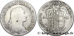 ITALY - KINGDOM OF NAPLES 1 Piastre de 120 Grana Ferdinand IV de Bourbon 1791 Naples