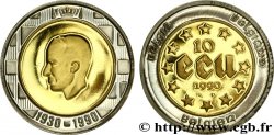 BELGIQUE - ROYAUME DE BELGIQUE - BAUDOUIN Ier 10 Ecu en or et argent 60 ans du roi Baudouin Ier 1990 Bruxelles SPL