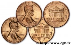 UNITED STATES OF AMERICA lot de deux 1 Cent Lincoln / bouclier de l’Union, atelier Philadelphie et Denver 2010 Denver
