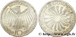 ALLEMAGNE 10 Mark BE (Proof) XXe J.O. Munich / aigle “IN DEUTSCHLAND” 1972 Hambourg - J