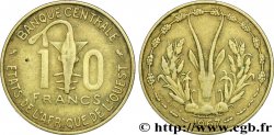 WEST AFRICAN STATES (BCEAO) 10 Francs BCEAO masque / antilope 1967 Paris