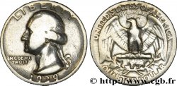 ÉTATS-UNIS D AMÉRIQUE 1/4 Dollar Georges Washington 1939 Philadelphie