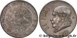 MESSICO 1 Peso Jose Morelos y Pavon / aigle 1970 Mexico