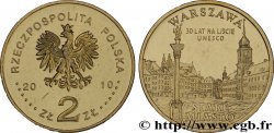 POLAND 2 Zlote Vieille Ville de Varsovie : aigle / palais royal et colonne Sigismond 2010 Varsovie