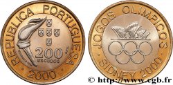 PORTUGAL 200 Escudos Jeux Olympiques de Sydney : torche / anneaux olympiques et opéra de Sydney 2000